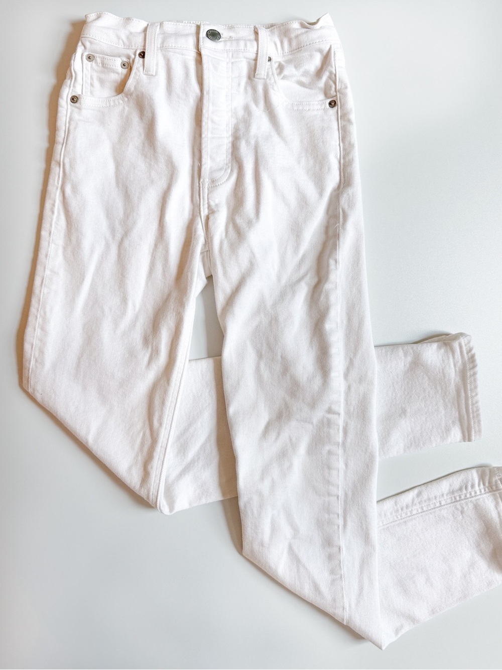 Denim Forum White High-Rise Women’s Jeans